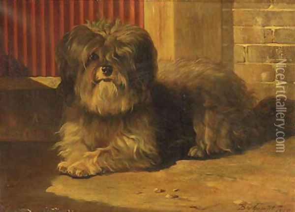 A Tibetan terrier Oil Painting - Bernard te Gempt