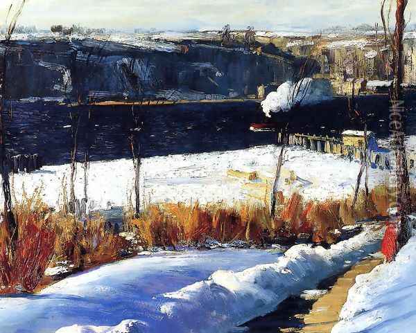 Winter Afternoon Oil Painting - George Wesley Bellows