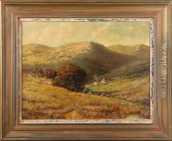 Golden Hills Oil Painting - Arthur William Best