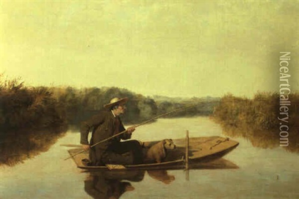 First Fish Of The Season Oil Painting - William Tylee Ranney