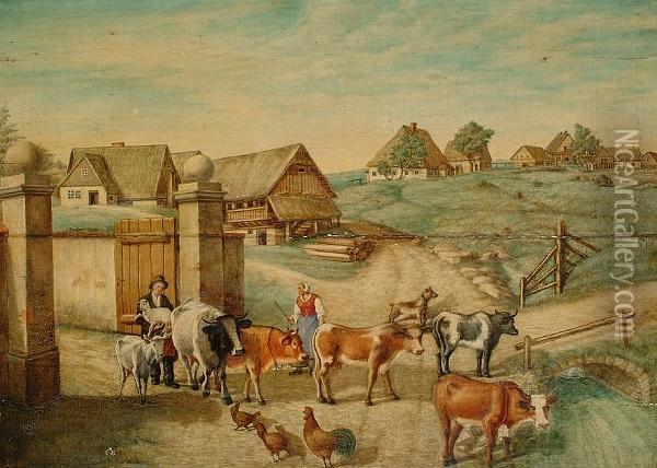 Going To Market Oil Painting - Paulus Potter