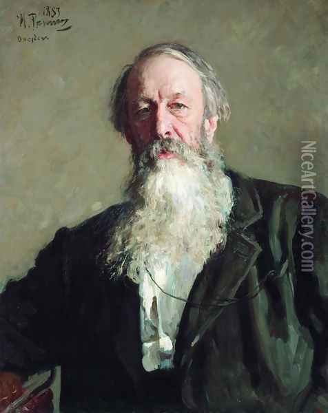 Vladimir Stasov Oil Painting - Ilya Efimovich Efimovich Repin