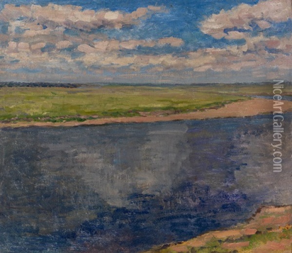 On The Moskva River Oil Painting - Mikhail Nikolaevich Yakovlev