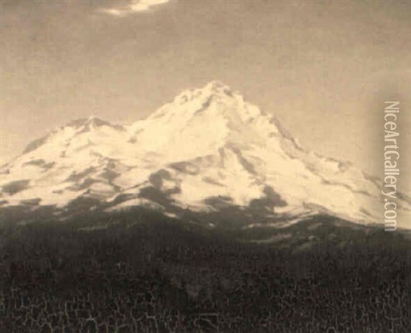 Mt. Shasta Oil Painting - Henry Joseph Breuer