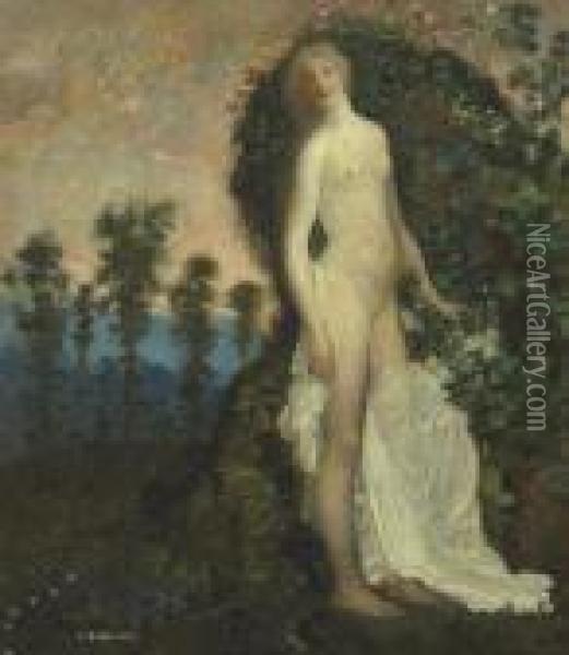 Daughter Of Persephone Oil Painting - Arthur Bowen Davies