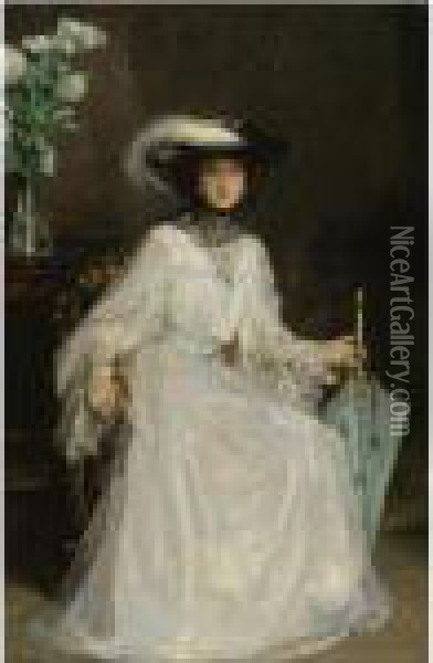 Lady Evelyn Farquhar Oil Painting - John Lavery