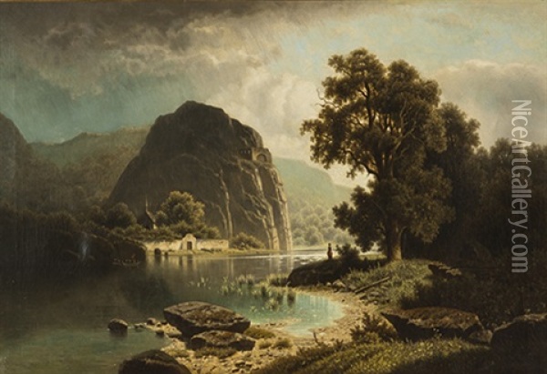 Lac De Montagne Oil Painting - Adolf Chwala