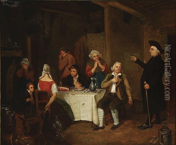 The Poacher Denounced Oil Painting - Sir David Wilkie