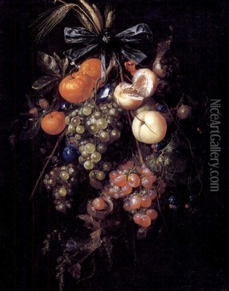 Natura Morta Di Frutta Oil Painting - Cornelis De Heem