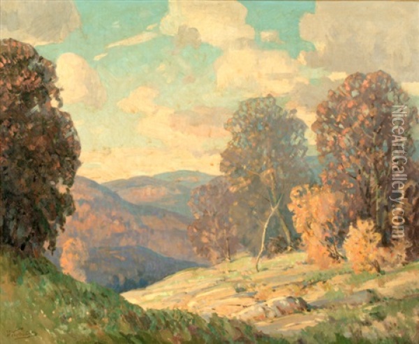 Autumn In The Hills Oil Painting - Walter Koeniger