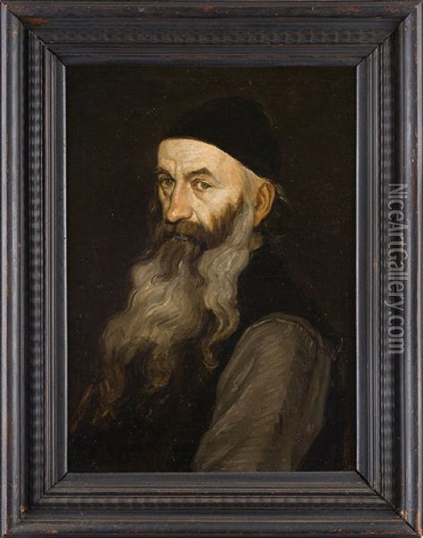 Bearded Jew Oil Painting - Hans Canon