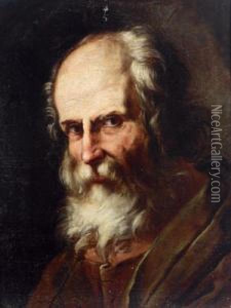Ritratto Di Un Uomo Con Barba Oil Painting - Agostino Scilla