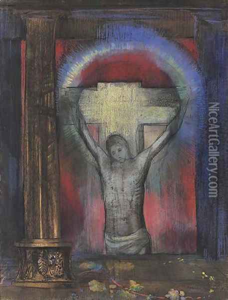 Le crucifix Oil Painting - Odilon Redon