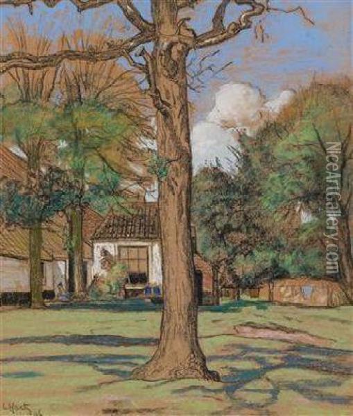 In Der Mitte:ein Baum Oil Painting - Louis Hartz