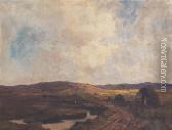 Landscape In Ireland Oil Painting - James Humbert Craig