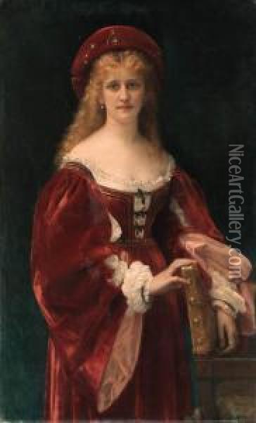Patricienne De Venise Oil Painting - Alexandre and Jourdan, Adolphe Cabanel
