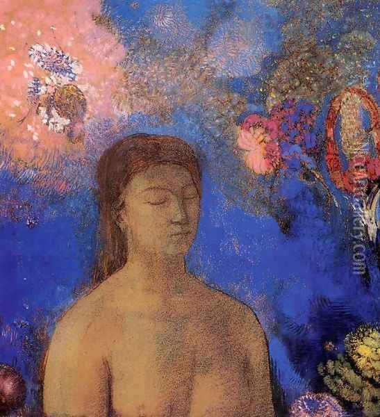 Closed Eyes 3 Oil Painting - Odilon Redon