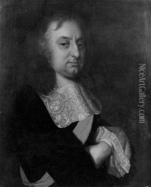 Portrait Of A Gentleman (sir William Lewkner?) Oil Painting - Jacob Huysmans