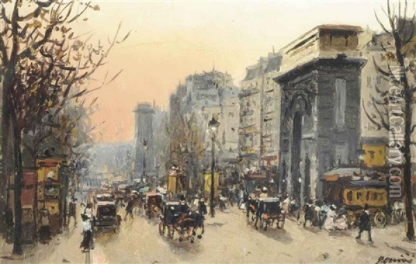 Boulevard Haussmann, Paris Oil Painting - Joaquin Miro