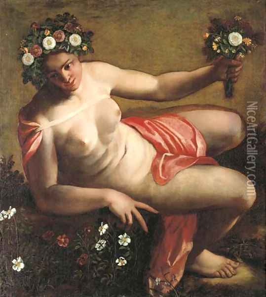 La Primavera Oil Painting - Francesco de' Rossi