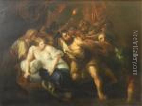 The Taking Of Samson Oil Painting - Peter Paul Rubens