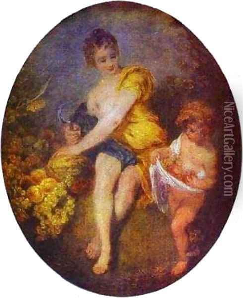 Autumn 1715 Oil Painting - Jean-Antoine Watteau