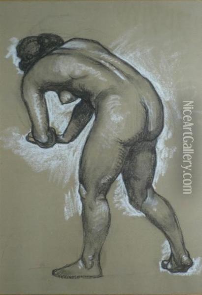 Baigneuse Penchee Oil Painting - Paul-Elie Gernez