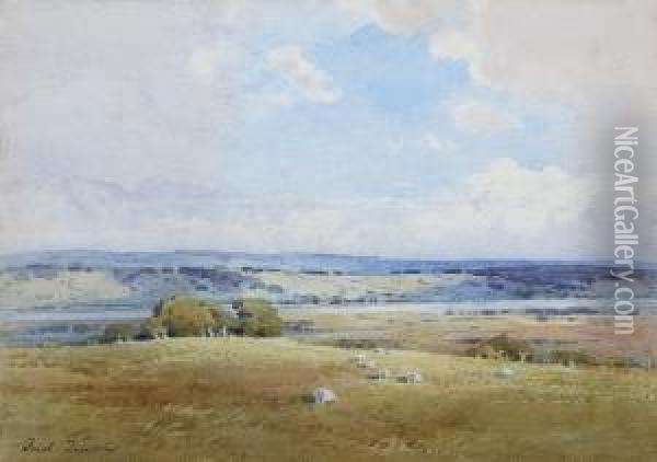 The Valley Of The Nith Oil Painting - Frederick Tucker