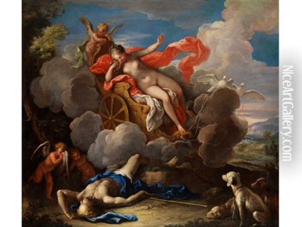 Venus Trauert Um Adonis Oil Painting - Sebastiano Ricci