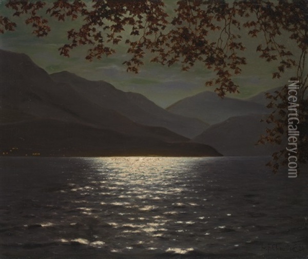 Lake Maggiore Oil Painting - Ivan Fedorovich Choultse