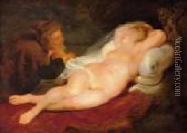 Werkstatt

 Die Schlafende Angelica Und Der Oil Painting - Peter Paul Rubens