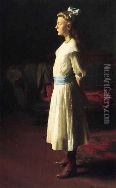 Portrait of Margaret Perot Oil Painting - Thomas Anshutz
