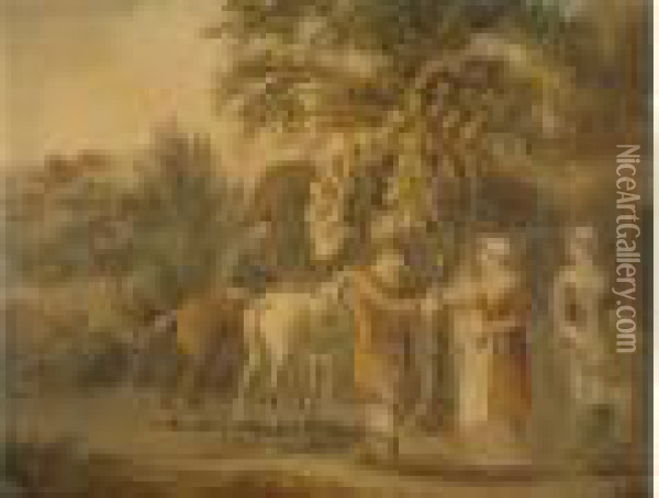 Ecole Anglaise Oil Painting - George Morland