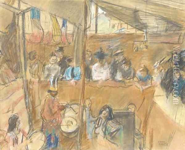 Cabaret in a tent Oil Painting - Isaac Israels