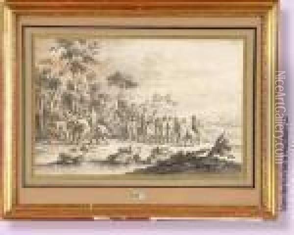 Forbans Delestant Des Voyageurs Oil Painting - David The Younger Teniers