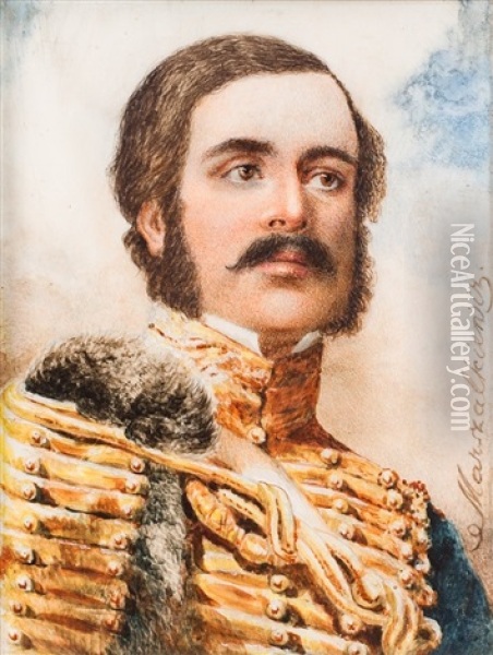 Portrait Of A Man Oil Painting - Stanislaw Marszalkiewicz