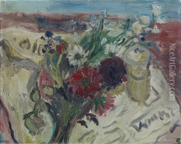 Blumen Oil Painting - Walter Kurt Wiemken