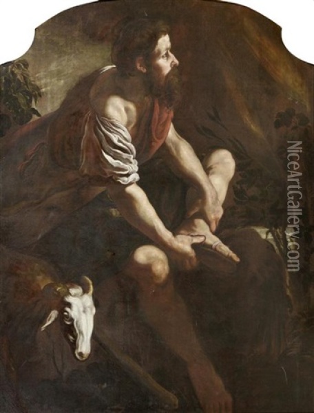 Moses Vor Dem Brennenden Dornbusch Oil Painting - Domenico Feti