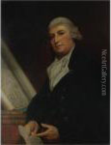 Portrait Of Sir William Fraser Oil Painting - George Romney