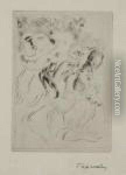 Le Chapeau Epingle (2e Planche) Oil Painting - Pierre Auguste Renoir