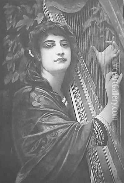 The Harp of Tara Oil Painting - Antoine Auguste Ernest Hebert