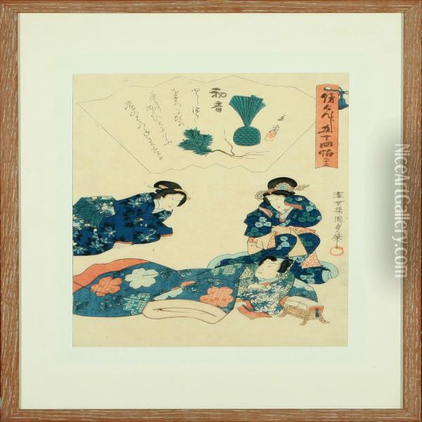 Lifeof Lord Oil Painting - Utagawa Kunisada