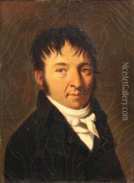 Portrait D'homme Oil Painting - Henri Nicolas Van Gorp