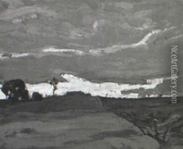 Ploughed Land, Evening, Thornhill Oil Painting - James Edward Hervey MacDonald