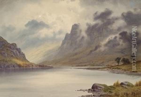 After Rain, Loch Katrine Oil Painting - Edward Horace Thompson