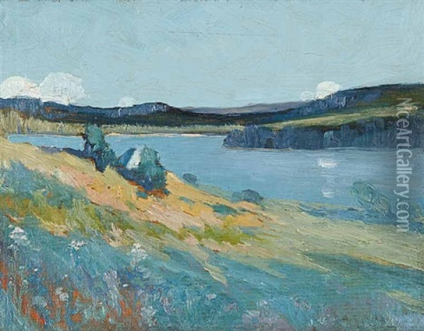 Looking Across Lac St. Joseph Oil Painting - Arthur Dominique Rozaire
