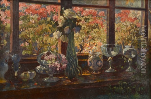 Interior Scene Oil Painting - Abbott Fuller Graves