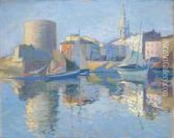 Le Vieux Port De La Rochelle Oil Painting - Paul Madeline