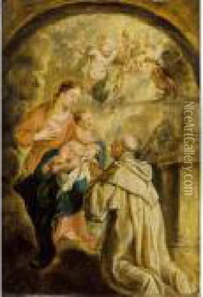 The Miracle Of Lactation Oil Painting - Peter Paul Rubens
