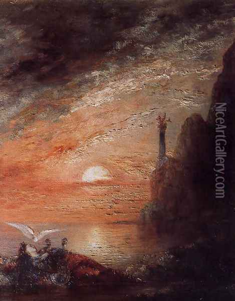 The Death of Sappho I Oil Painting - Gustave Moreau